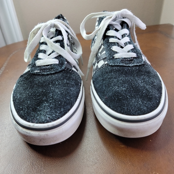 VANS Checkerboard Old Skool Skateboard Black White Streetwear size 6.5 - Picture 5 of 8